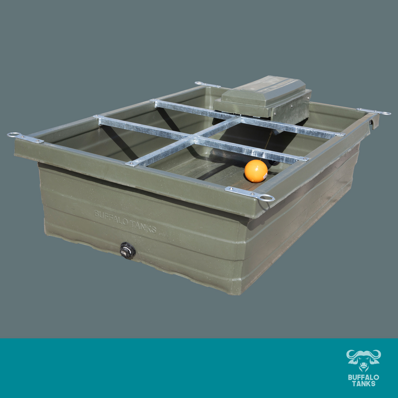 Buffalo Tanks Products -  1000L 2m Cattle Water Trough