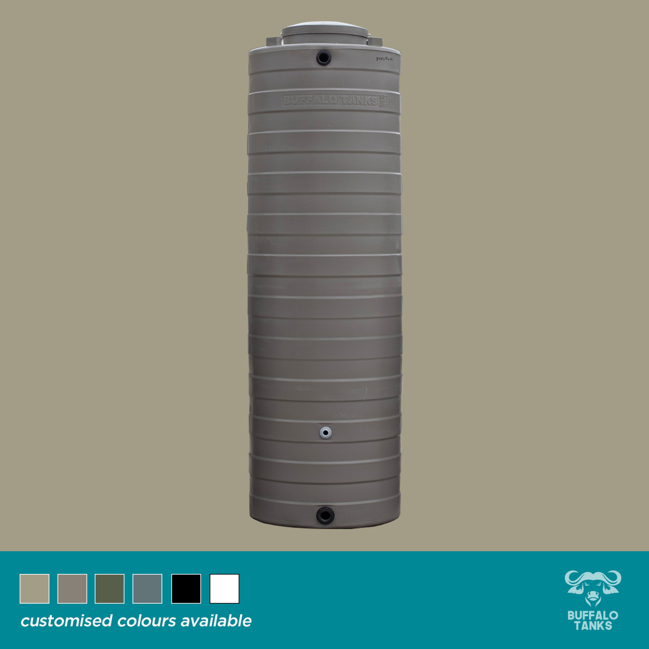 Buffalo Tanks Products -  1000L Round Slim Tank