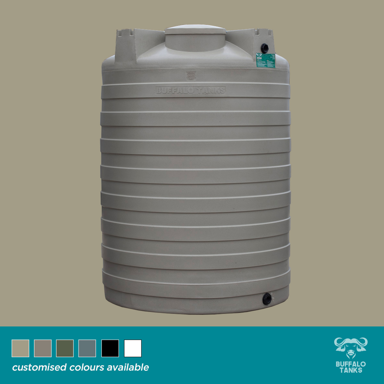 Buffalo Tanks Products -  2500 L Water Tank